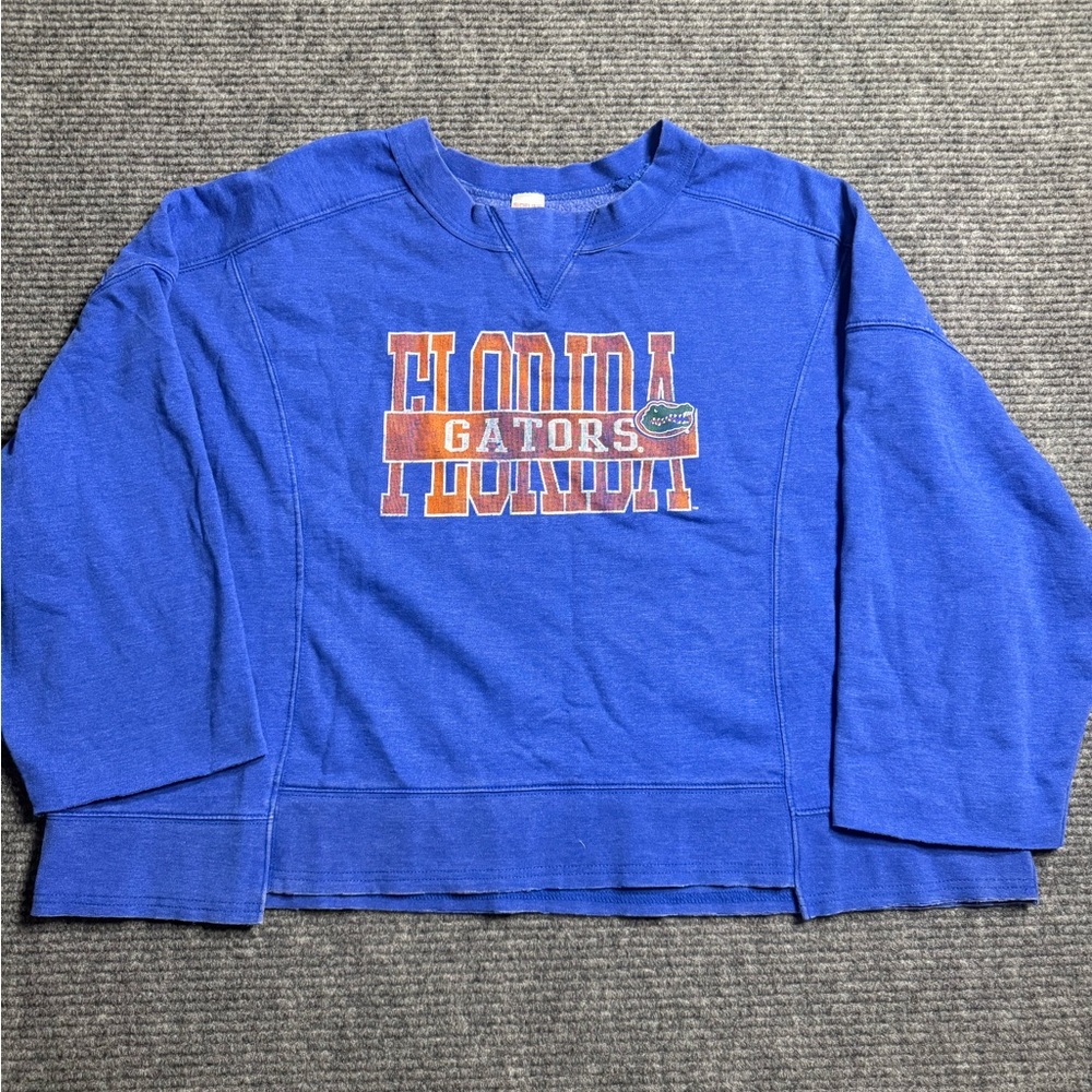 Sideline Apparel Women’s Florida Gators Sweatshirt Quarter Wide Sleeve Size XXL